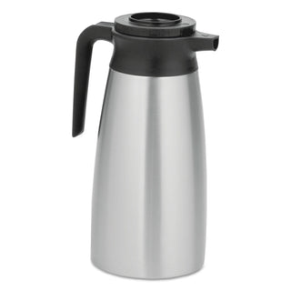 1.9 Liter Thermal Pitcher by Bunn – 64.2 Ounces, 1.9 liters, Stainless Steel, Black, Model 39430