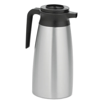 1.9 Liter Thermal Pitcher by Bunn – 64.2 Ounces, 1.9 liters, Stainless Steel, Black, Model 39430