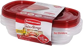 Rubbermaid Take Alongs Rectangle Containers with Lids - 3 CT