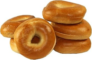 Just Bagels Sliced Plain Bagel, 3 Ounce - 60 per case.