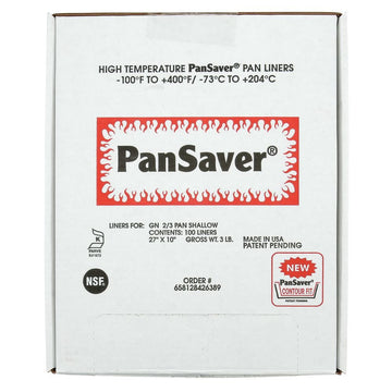 PanSaver Monolyn 1/2 Size Long Steam Table Pan Liner Clear Plastic - 2 1/2"D 100 Per Case by HUBERT – 2 1/2"D, Plastic, Pack of 100, Model 658128426389