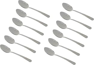 Winco 12-Piece Windsor European Tablespoon Set, 18-0 Stainless Steel, Soup Spoon (Dinner Spoon), Silver