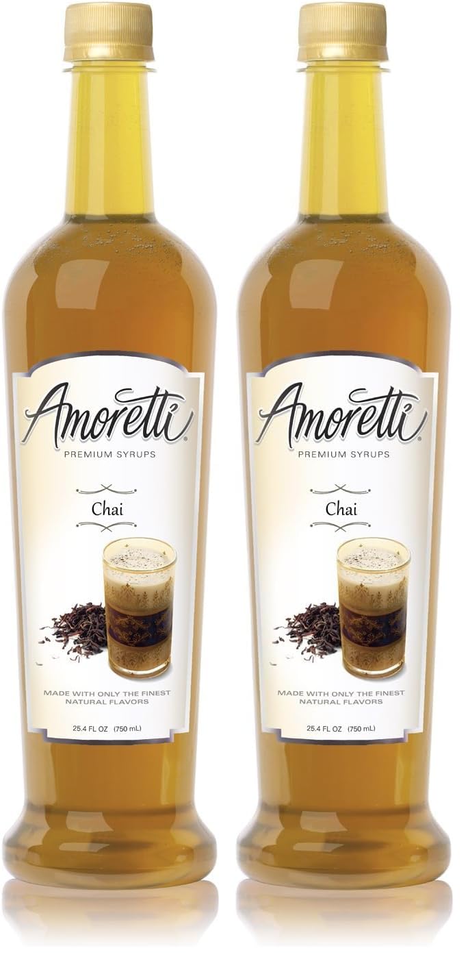 Amoretti Chai / 25.4 Fl Oz (Pack of 2) / 1 Syrups