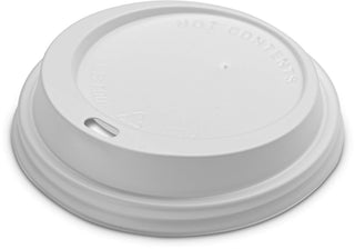 PaperMade Disposable Coffee Cup Lids, Dome Fits 10-20 oz, White, 1000 Count