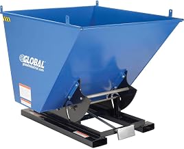 Global Industrial 2 Cu. Yd. Self-Dumping Forklift Hopper with Bump Release, 6000 Lb. Cap.