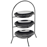 Glacier Bowl Plate Display by CAL-MIL – Large, Iron, Black, Model 977-10-13
