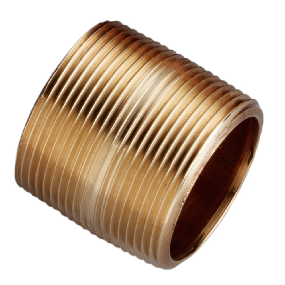 Red Brass Pipe Fitting by Merit Brass – 2 Inch, Brass, Red,Yellow, Model 2032-001