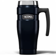 Stainless King Midnight Blue Travel Mug (470ml) 7h Hot | 18h Cold by THERMOS – 15.9 Ounces, 470.0 milliliters, Stainless Steel Plastic, Midnight Blue, Model 101829