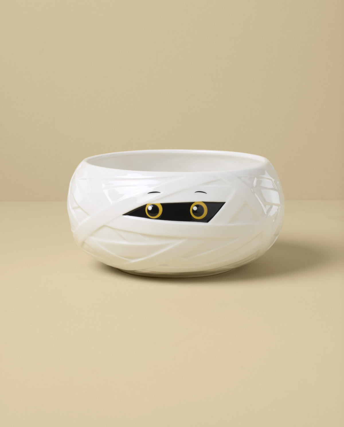 Halloween Mummy Candy Bowl by Lenox – 1 Count, 83 fluid_ounces, Porcelain, White, Model 899852