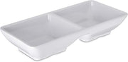 Carlisle FoodService Products CFS Plastic Double Square Ramekin, 2 Ounces, White, (Pack of 24)