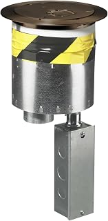 Hubbell S1R6PTACEHBRZ - Fire Rated Poke Throughs SystemOne 6in. in. Series 4 20A 125V Receptacles 1 Extron MAAP 1 Decorator Opening 2 Keystone Openings Bronze