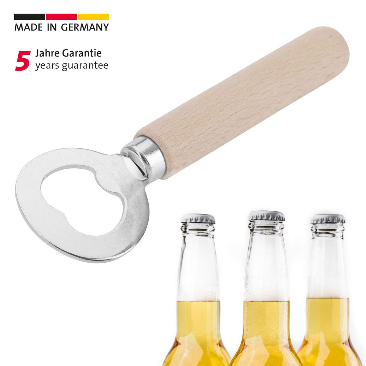 Bottle Opener by Westmark – A, Beech Wood, Model 10082270