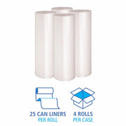 Boardwalk Clear / 1 Count (Pack of 100) / 1.4 mil Trash Bags