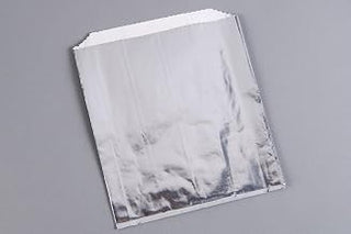Foil Laminated Sandwich Bag, Plain Silver, 6"x2"x8" Jumbo Size, 1000 Bags Per Case