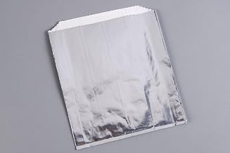 Foil Laminated Sandwich Bag, Plain Silver, 6"x2"x8" Jumbo Size, 1000 Bags Per Case