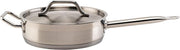 Winco 3 qt Stainless Steel Saute Pan with Cover