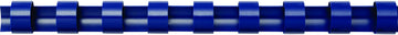 Fellowes A4 6 mm Plastic Binding Combs for Comb Binding Machine, Binds 2 to 20 Pages- Blue, Pack of 100