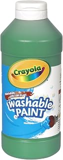 16 Pack CRAYOLA LLC FORMERLY BINNEY & SMITH CRAYOLA WASHABLE PAINT 16 OZ GREEN
