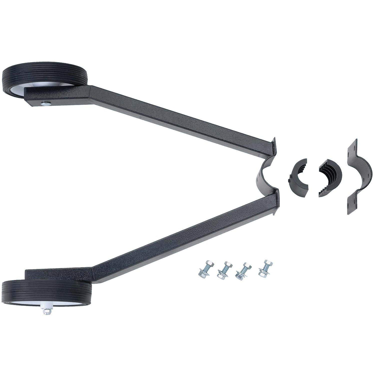 Fan Dolly for Pedestal Fans by Global Industrial – 18"L x 14"W x 5"H, Alloy Steel, Black, Model 245658