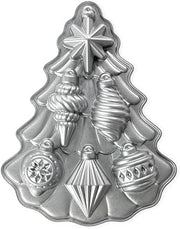 Nordic Ware Vintage Ornament Cakelet Pan, 2 Cup Capacity, Silver