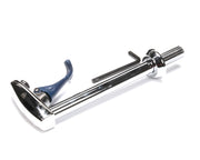LF GLS FLTR by T&S Brass – 1/2" NPT, Polished chrome plated brass body & pedestal, chrome plated metal flange and thermoplastic arm, Silver, Model B-1210