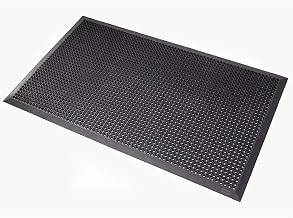 Notrax Mats for Professional Use 599B7090OB Oct-O-Flex Bevelled outdoor rubber entrance mat, BLACK