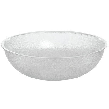 PSB12-176 12" Round Pebbled Bowl by Cambro – 12 inches, 5.8 quarts, Polycarbonate, Clear, Model CAPSB12176