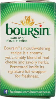 Garlic & Herb Creamy Cheese by Boursin – 5.2 Ounce (Pack of 12), No Color, Pack of 12, Model Cheese, Creamy, Boursin Garlic Herbs :