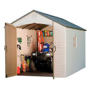 Storage Building with Windows by LIFETIME – Steel-Reinforced Polyethylene, Mixed Colors, Model 6402