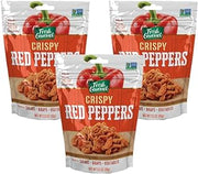 Fresh Gourmet Crispy Red Peppers Crunchy Snack and Salad Topper 3.5 Ounce (Pack of 3)