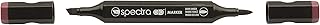 Chartpak Spectra AD Marker, Tri-Nib & Brush Dual-Tip, Dark Umber, 1 Each (S046AD)