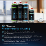 Pro Filtration Bottle Filling Station by Elkay – Twin, 8 gallons, Stainless Steel, Black, Model LZS8WSBPRO-UV