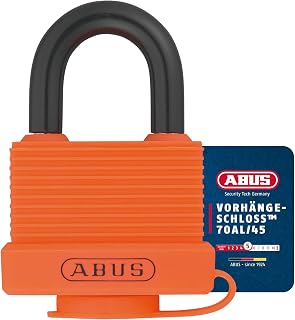 ABUS Aluminium Padlock 70AL/45 Orange KA 6402, 49975
