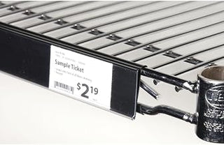 Hubert Shelf Label Holder for Metro Shelving Edge View Wire - 44"L x 1 1/4"H