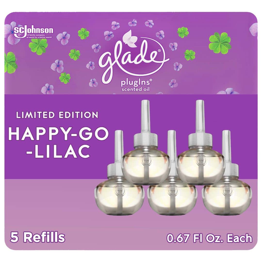 Glade Happy-Go-Lilac / 3.35 Fl Oz (Pack of 1) / Purple Electric