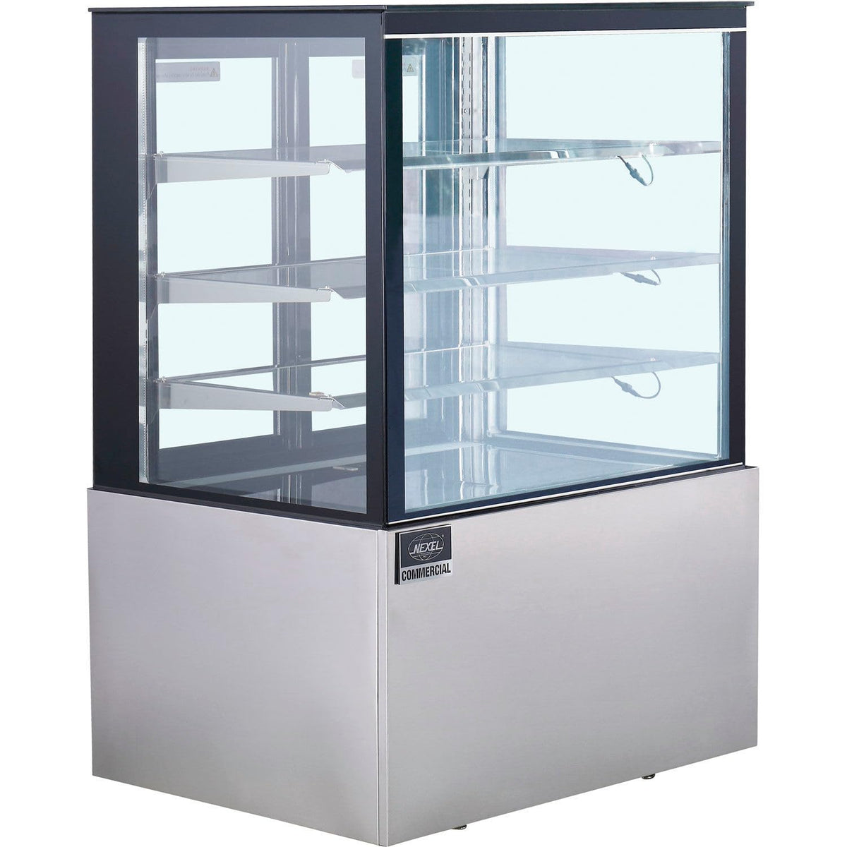 Global Industrial Refrigerated Cake Display Cabinet by Nexel – 12.7 cubic_feet, Stainless Steel, Silver, Model CD900-3-HC