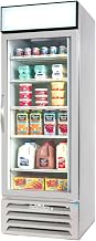 Beverage-Air MMR23-1-W-LED MarketMax 27" One Section Glass Door Reach-In Merchandiser Refrigerator with LED Lighting 23 cu.ft. Capacity White Exterior and Bottom Mounted