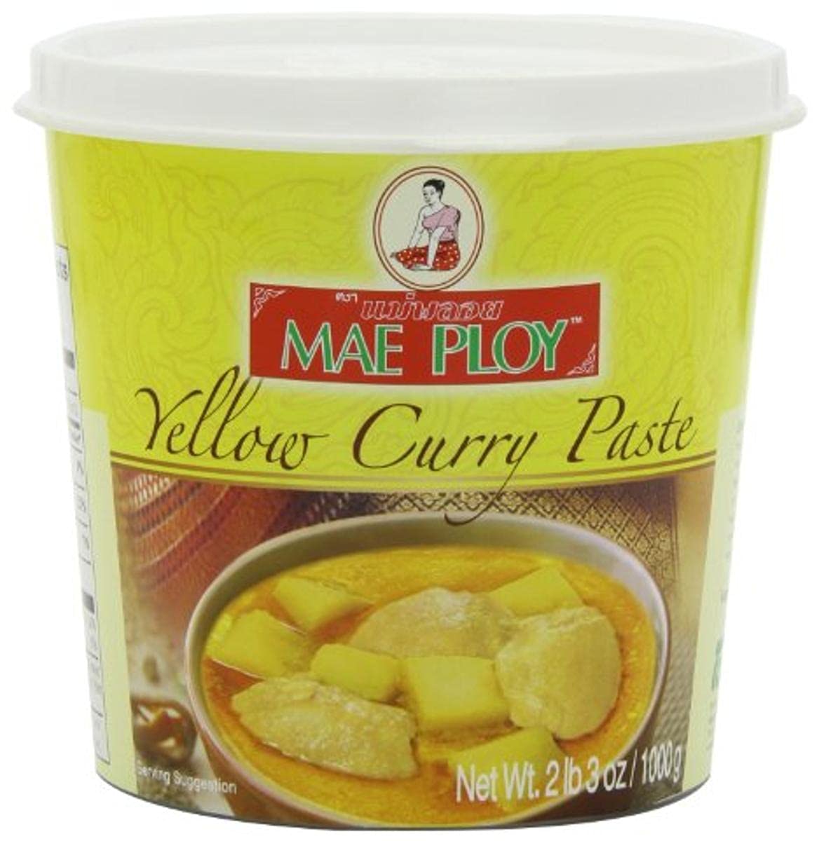 Thai Yellow curry paste (1kg by ) by Mae Ploy – 35.27 Ounce (Pack of 1), Model 73-1-05837-2-0007