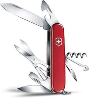Victorinox Swiss Army Climber Pocket Knife (Red) | 14 functions providing versatility corkscrew can opener bottle opener wire stripper