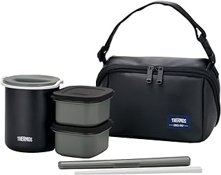 THERMOS heat insulation lunch box about 0.8 Go matte black DBQ-362 MTBK (Japan Import)