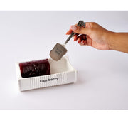 Mud Pie Ceramic Can-Berry Serving Dish With Spatula, White