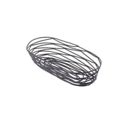 Tablecraft 9 inches x 4 inches x 2 inches / Black / Modern Bread & Serving Baskets