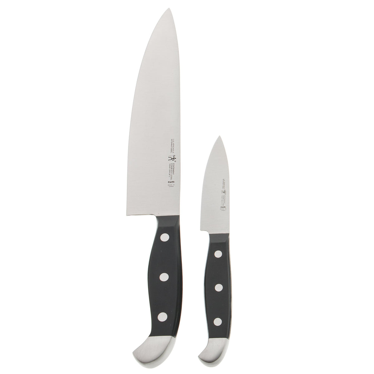 Statement Razor-Sharp 2-pc Chef Knife Set by HENCKELS – 2-pc, Stainless Steel, Black/Stainless Steel, Pack of 2, Model 13551-000