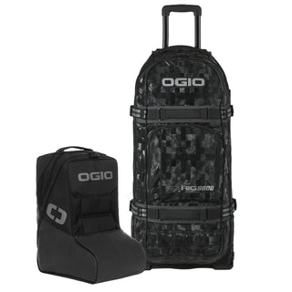 RIG9800 Pro Wheeled Gear Bag Cloud Racer by OGIO – 125 liters, Nylon, Black Gray, Model 801003.32