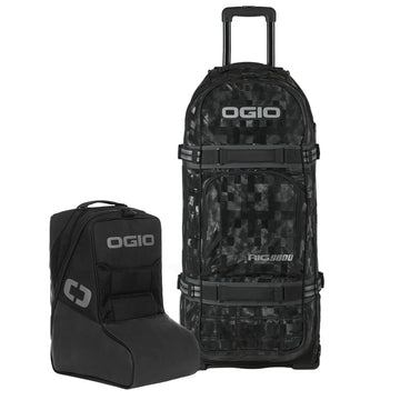 RIG9800 Pro Wheeled Gear Bag Cloud Racer by OGIO – 125 liters, Nylon, Black Gray, Model 801003.32