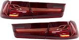Design CSL Taillight Compatible With BMW 3 Series G20 G28 G80 Tail Light 2019-2023 Brake Reverse Rear Lamp Accessories(Red)