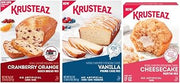 Krusteaz Mix, Cranberry Orange Quick Bread Mix (18.6 OZ), Vanilla Pound Cake Mix (16.5 OZ), Cheesecake Muffin Mix (17 OZ), 1 of Each (Variety Pack)