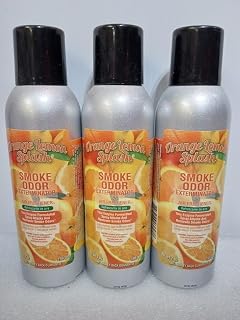 Smoke Odor Exterminator Set of Three 7 oz Large Spray Orange Lemon Splash | Set of 3 Spray Cans