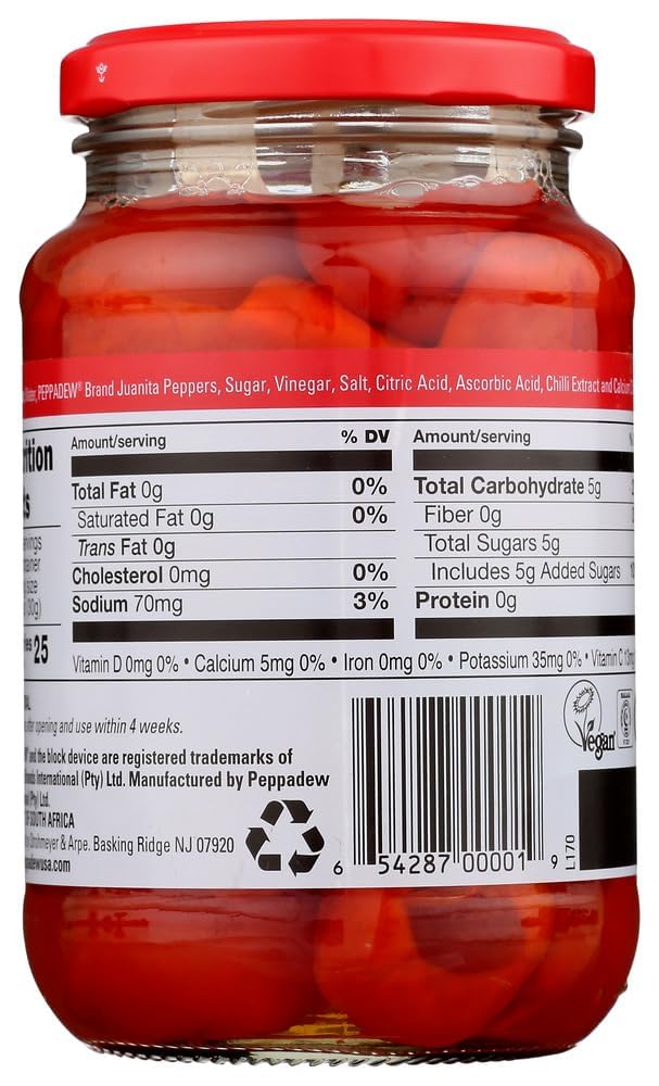 Peppers - Hot - Value Bundle of 6 (84 ounce) by PEPPADEW – 14 Ounce (Pack of 6), Pack of 6, Model Peppadew Peppers - Hot - Value Bundle of