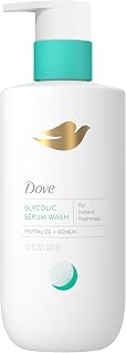 Dove Glycolic Serum Body Wash for Women with 2% Glycolic Acid, 14.2 oz